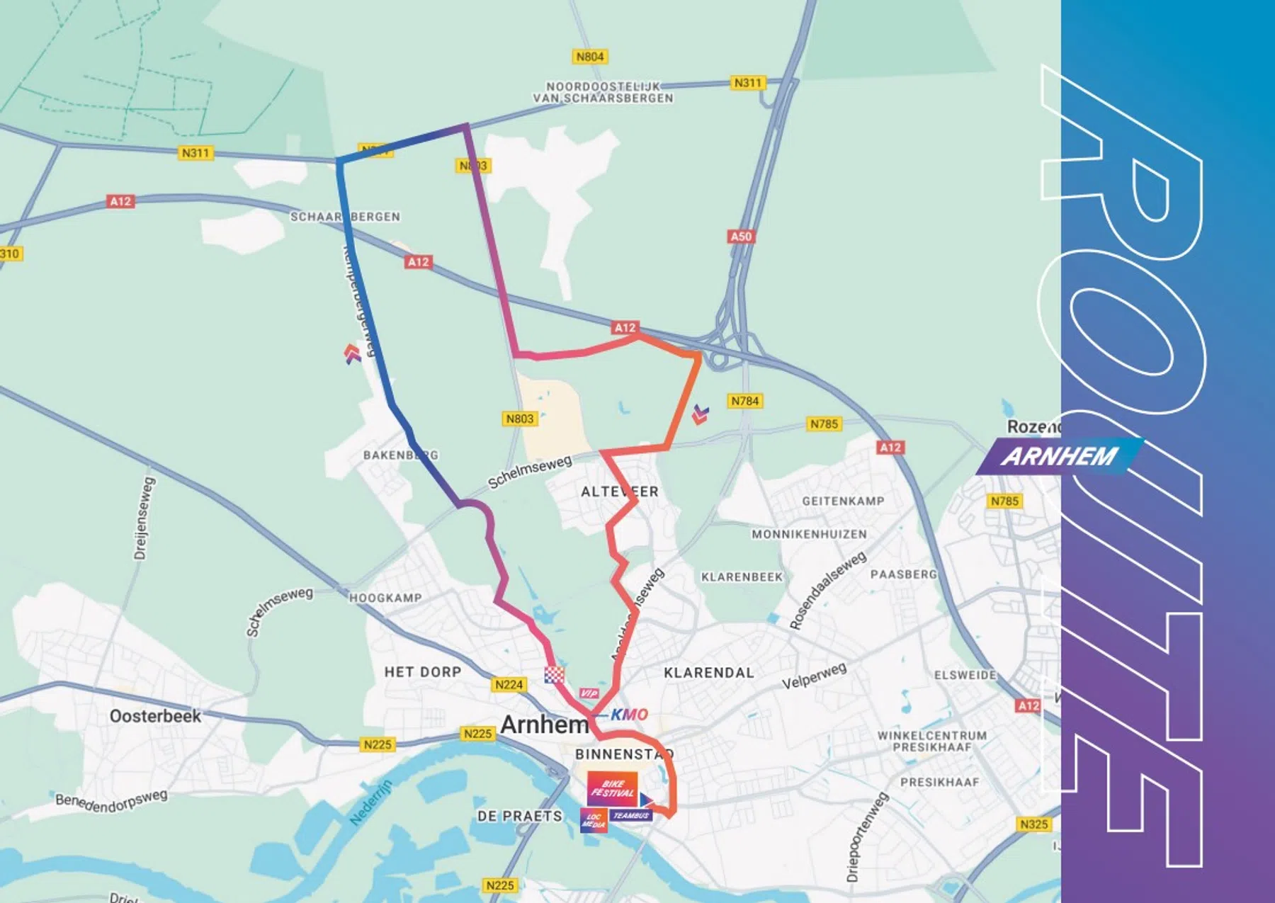 NIBC Tour of Holland - Route Arnhem Etappe 5